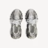 Γυναικείο Track Sneakers με λογότυπο σε στένσιλ σε μαύρο/λευκό
