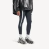 Γυναικείο Track Sneakers με λογότυπο σε στένσιλ σε μαύρο/λευκό