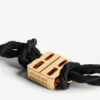 Γυναικείο βραχιόλι Nano Ribbon BB σε μαύρο/γυαλιστερό χρυσό