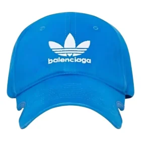 Καπέλο με λογότυπο Balenciaga x adidas Trefoil Balenciaga «Blue White» 723749410B2-4877