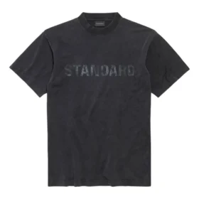 Κλασικό T-shirt με κανονική εφαρμογή «Black Faded» 850261TTVC71041