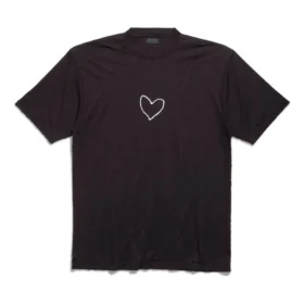 Lovey T-shirt, φαρδιά εφαρμογή «Μαύρο» 641675TQVV89034