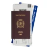 Μακρύ πορτοφόλι Passport με 2 θέσεις για εισιτήρια “Dark Red” 7877772AA3R6027