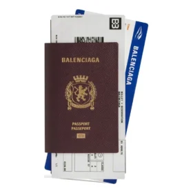 Μακρύ πορτοφόλι Passport με 2 θέσεις για εισιτήρια “Dark Red” 7877772AA3R6027
