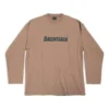 Μακρυμάνικο Oversized T-shirt Caps «Khaki» 681046TNVL17761