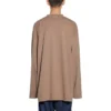 Μακρυμάνικο Oversized T-shirt Caps «Khaki» 681046TNVL17761