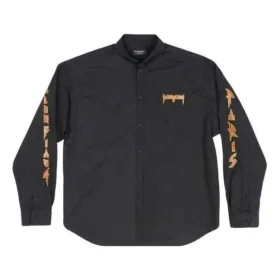 Μακρυμάνικο πουκάμισο Metallica, Oversized Fit, «Μαύρο-Πορτοκαλί» 699053TYB181000
