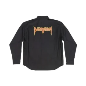 Μακρυμάνικο πουκάμισο Metallica, Oversized Fit, «Μαύρο-Πορτοκαλί» 699053TYB181000