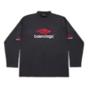 Μακρυμάνικο T-shirt 3B Sports Icon Oversized «Μαύρο Κόκκινο Λευκό» 720250TPVD71470
