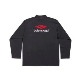 Μακρυμάνικο T-shirt 3B Sports Icon Oversized «Μαύρο Κόκκινο Λευκό» 720250TPVD71470