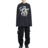 Μακρυμάνικο T-shirt Balenciaga x THE SIMPSONS, Large Fit «Black» 681046TLVG70100