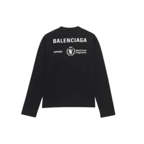 Μακρυμάνικο T-shirt Balenciaga x WFP, μέτρια εφαρμογή «Μαύρο» 612967THV841000