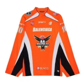 Μακρυμάνικο T-shirt χόκεϊ με πάνελ «Orange» 657105TKV247074