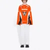 Μακρυμάνικο T-shirt χόκεϊ με πάνελ «Orange» 657105TKV247074