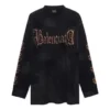 Μακρυμάνικο T-shirt Heavy Metal με Oversized γραμμή «Black Faded» 739783TOVE11055