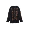 Μακρυμάνικο T-shirt Heavy Metal με Oversized γραμμή «Black Faded» 739783TOVE11055