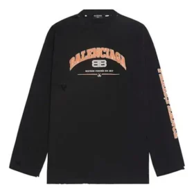 Μακρυμάνικο T-shirt Maison Balenciaga «Μαύρο» 681046TLVJ11074