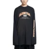 Μακρυμάνικο T-shirt Maison Balenciaga «Μαύρο» 681046TLVJ11074