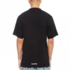 Μακρυμάνικο T-shirt με μακρύ πίσω μέρος και φαρδιά γραμμή «Μαύρο» 681045TLVH91070