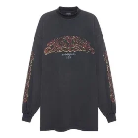 Μακρυμάνικο T-shirt Offshore Oversized “Black Faded” 739027TPVM81568