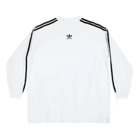 Μακρυμάνικο T-shirt Oversized Balenciaga x adidas «Λευκό» 728789TNVA61156
