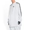 Μακρυμάνικο T-shirt Oversized Balenciaga x adidas «Λευκό» 728789TNVA61156
