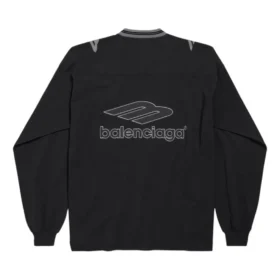 Μακρυμάνικο T-shirt ποδοσφαίρου 3B με V-neck “Black Anthracite” 857085TTVQ61066