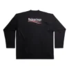 Μακρυμάνικο T-shirt της Political Campaign, φαρδιά εφαρμογή «Μαύρο» 681046TKVJ11070