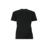 Μαύρο κοντομάνικο T-shirt με στρογγυλό λαιμό και λογότυπο SS21 612964TJV871070