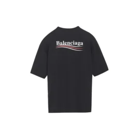 Μαύρο μπλουζάκι με κοντά μανίκια «Political Campaign» 570791TAV441000
