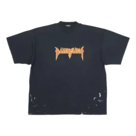 Metallica T-shirt με κοντά μανίκια, Oversized Fit «Black Orange» 694576TMV880105