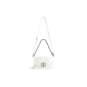 Μικρή τσάντα Bb Soft με πτερύγιο “Optic White” 7485982AAIY9001