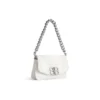 Μικρή τσάντα Bb Soft με πτερύγιο “Optic White” 7485982AAIY9001