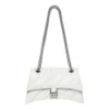 Μικρή τσάντα Crush με αλυσίδα και καπιτονέ «Optic White» 716351210J09001