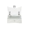 Μικρή τσάντα Crush με αλυσίδα και καπιτονέ «Optic White» 716351210J09001