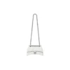 Μικρή τσάντα Crush με αλυσίδα και καπιτονέ «Optic White» 716351210J09001