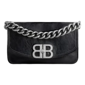 Μικρή τσάντα με πτερύγιο Bb Soft «Μαύρη» 7485982AAIY1000