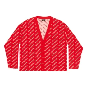 Μίνι ζακέτα με ολόκληρο λογότυπο «Red White» 699822T32336090