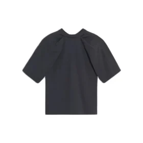 Μπλούζα με λογότυπο, κοντό μανίκι, Unisex, Μαύρο 583098TFV598465