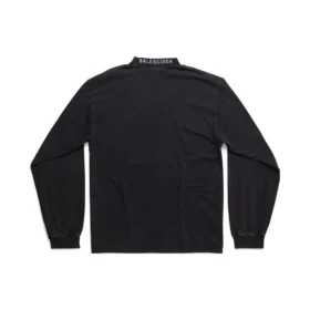 Μπλούζα με μακριά μανίκια I Love, Medium Fit “Black” 744449TOVH39034