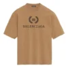 Μπλούζα με μοτίβο BB, κοντό μανίκι, Unisex, χακί 578139TEV529610