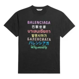 Μπλούζα με τυπωμένο λογότυπο και κοντά μανίκια «Μαύρο» 612965TJVI32771