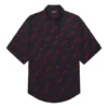 Μπλούζα Minimal με κοντά μανίκια “Black Red” 658841TKO521076