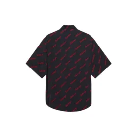 Μπλούζα Minimal με κοντά μανίκια “Black Red” 658841TKO521076