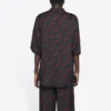 Μπλούζα Minimal με κοντά μανίκια “Black Red” 658841TKO521076