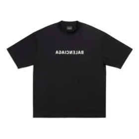 Μπλούζα Mirror Balenciaga με μεσαία εφαρμογή «Μαύρο» 612966TNVR21070