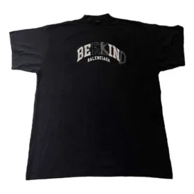 Μπλούζα T-shirt με στρογγυλό λαιμό BE KIND “Black” 739028TPVD51569