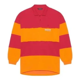 Μπλούζες Polo με μακριά μανίκια και κοψίματα «Raspberry Fluo Orange» 657073TKVA56667