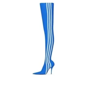 Μποτάκια Balenciaga x adidas originals Knife Over The Knee «Blue» 724074W2ES14090
