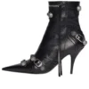 Μποτάκια Cagole 90mm «Black Arena Lambskin» 694379WAD4E1081